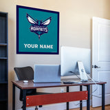 Charlotte Hornets 35" Personalized Felt Wall Banner