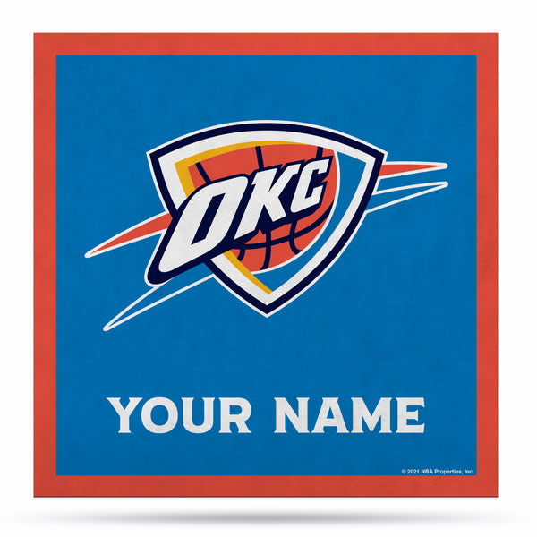 Oklahoma City Thunder 35" Personalized Felt Wall Banner