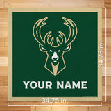 Milwaukee Bucks 35" Personalized Felt Wall Banner