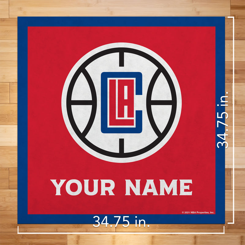 Los Angeles Clippers 35" Personalized Felt Wall Banner