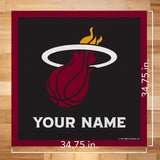 Miami Heat 35" Personalized Felt Wall Banner