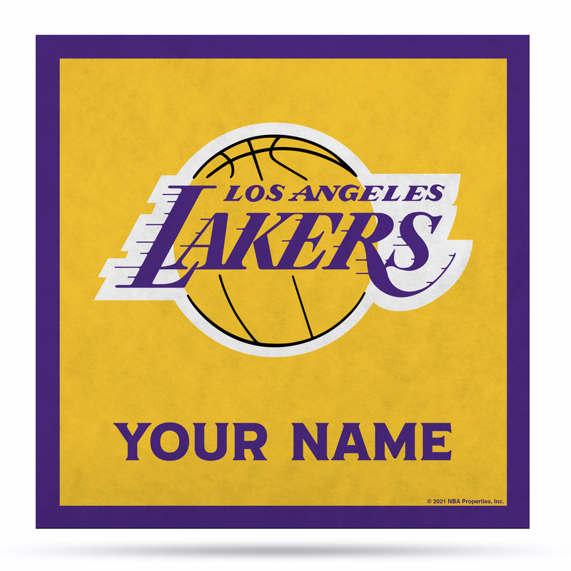Los Angeles Lakers 35" Personalized Felt Wall Banner