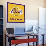 Los Angeles Lakers 35" Personalized Felt Wall Banner