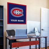 Montreal Canadiens 35" Personalized Felt Wall Banner