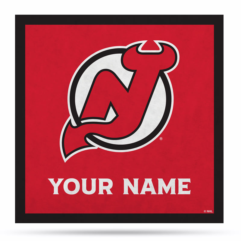 New Jersey Devils 35" Personalized Felt Wall Banner