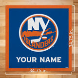 New York Islanders 35" Personalized Felt Wall Banner