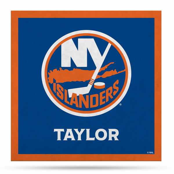 New York Islanders 35" Personalized Felt Wall Banner
