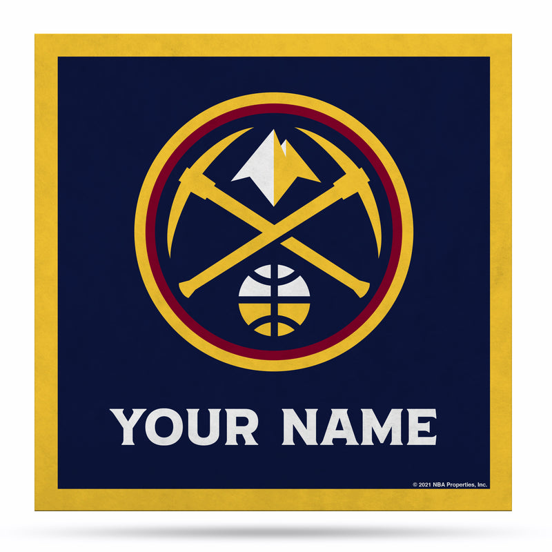 Denver Nuggets 35" Personalized Felt Wall Banner