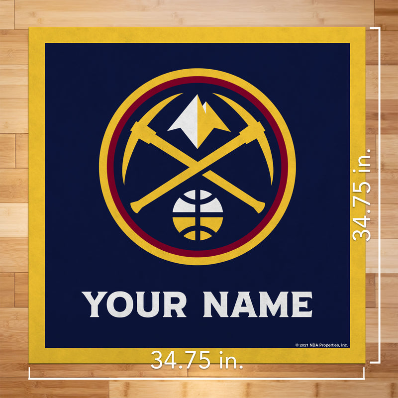 Denver Nuggets 35" Personalized Felt Wall Banner