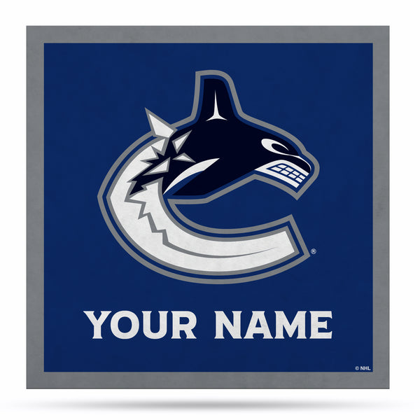 Vancouver Canucks 35" Personalized Felt Wall Banner