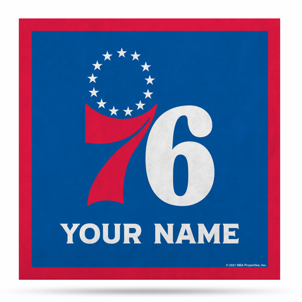 Philadelphia 76Ers 35" Personalized Felt Wall Banner