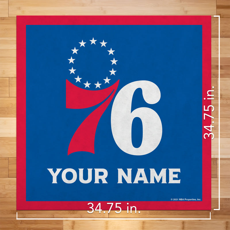 Philadelphia 76Ers 35" Personalized Felt Wall Banner