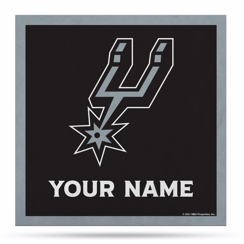 San Antonio Spurs 35" Personalized Felt Wall Banner