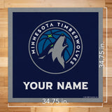 Minnesota Timberwolves 35" Personalized Felt Wall Banner