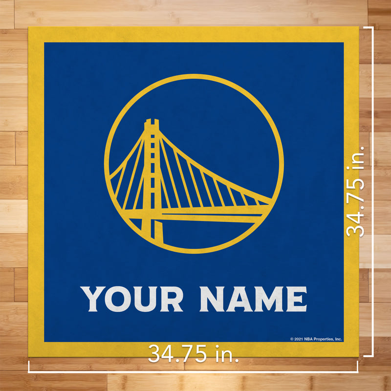 Golden State Warriors 35" Personalized Felt Wall Banner