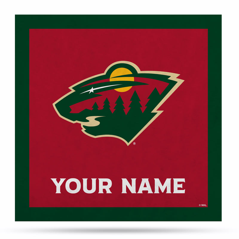 Minnesota Wild 35" Personalized Felt Wall Banner