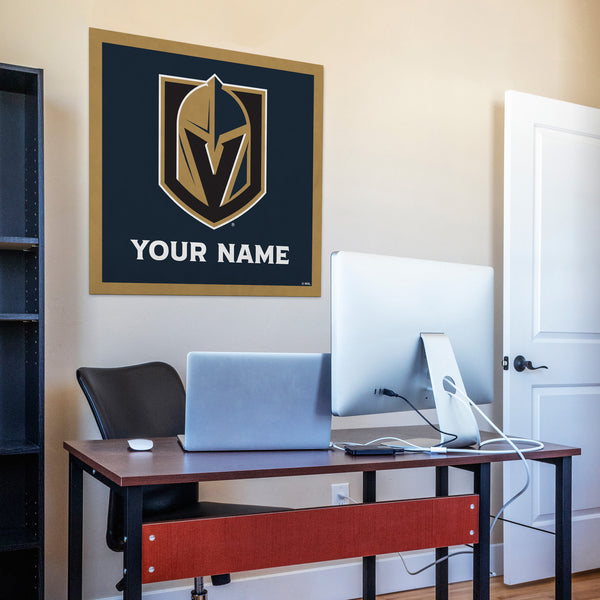 Vegas Golden Knights 35" Personalized Felt Wall Banner