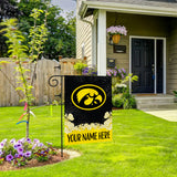 Iowa University Personalized Garden Flag