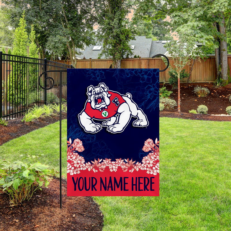 Fresno State Personalized Garden Flag