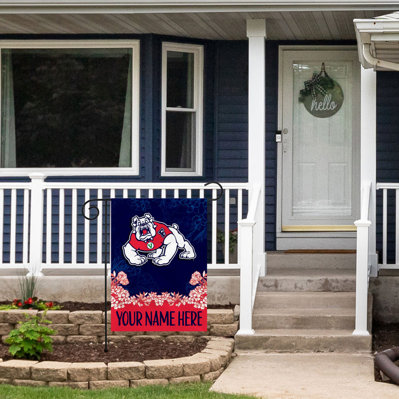 Fresno State Personalized Garden Flag