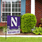 Northwestern Personalized Garden Flag