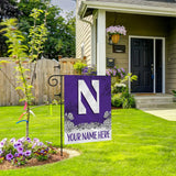 Northwestern Personalized Garden Flag