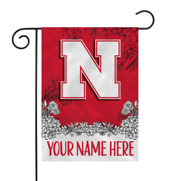 Nebraska University Personalized Garden Flag