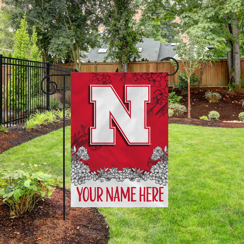 Nebraska University Personalized Garden Flag