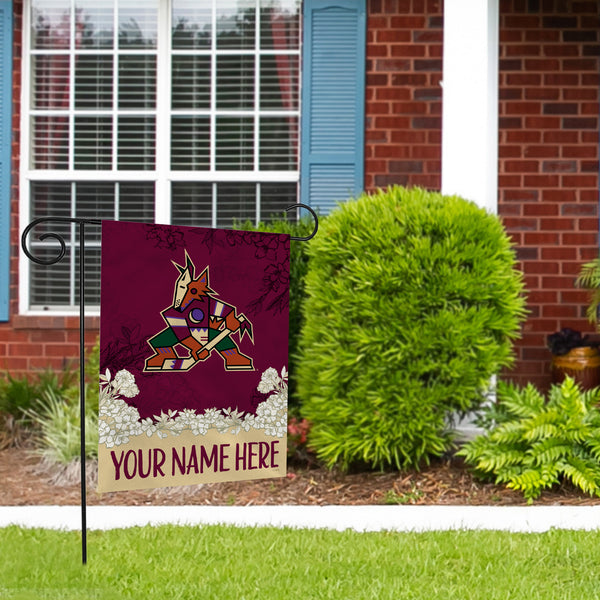 Coyotes Personalized Garden Flag