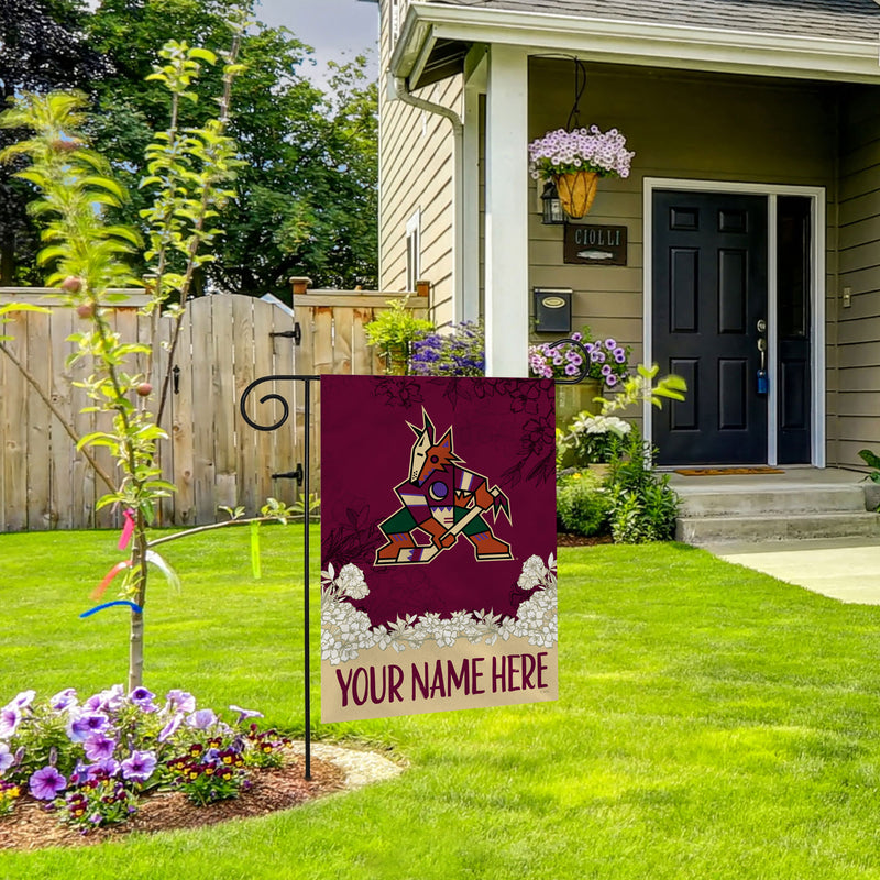 Coyotes Personalized Garden Flag