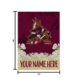 Coyotes Personalized Garden Flag