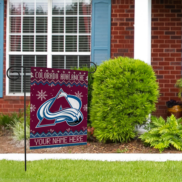 Avalanche Winter Snowflake Personalized Garden Flag