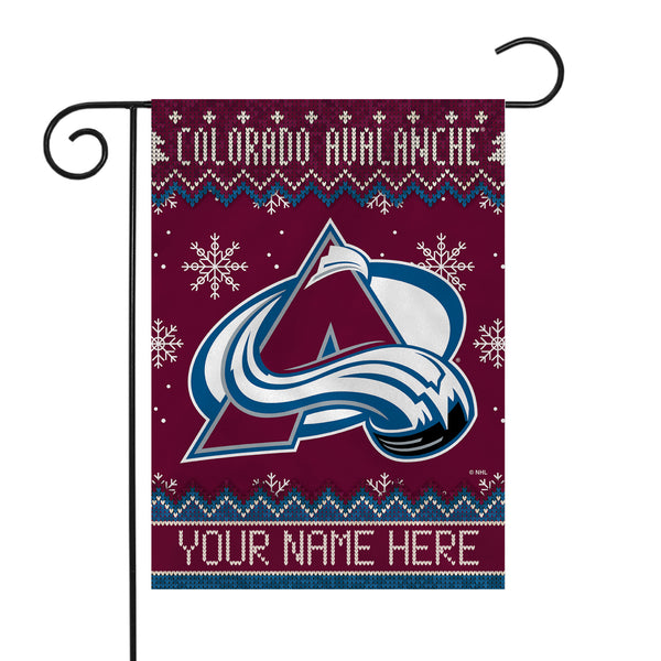 Avalanche Winter Snowflake Personalized Garden Flag