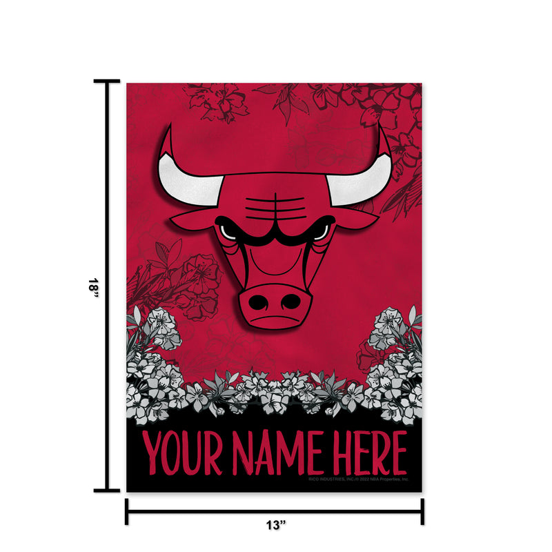 Bulls Personalized Garden Flag