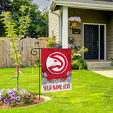 Hawks - Atl Personalized Garden Flag