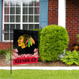 Blackhawks Personalized Garden Flag