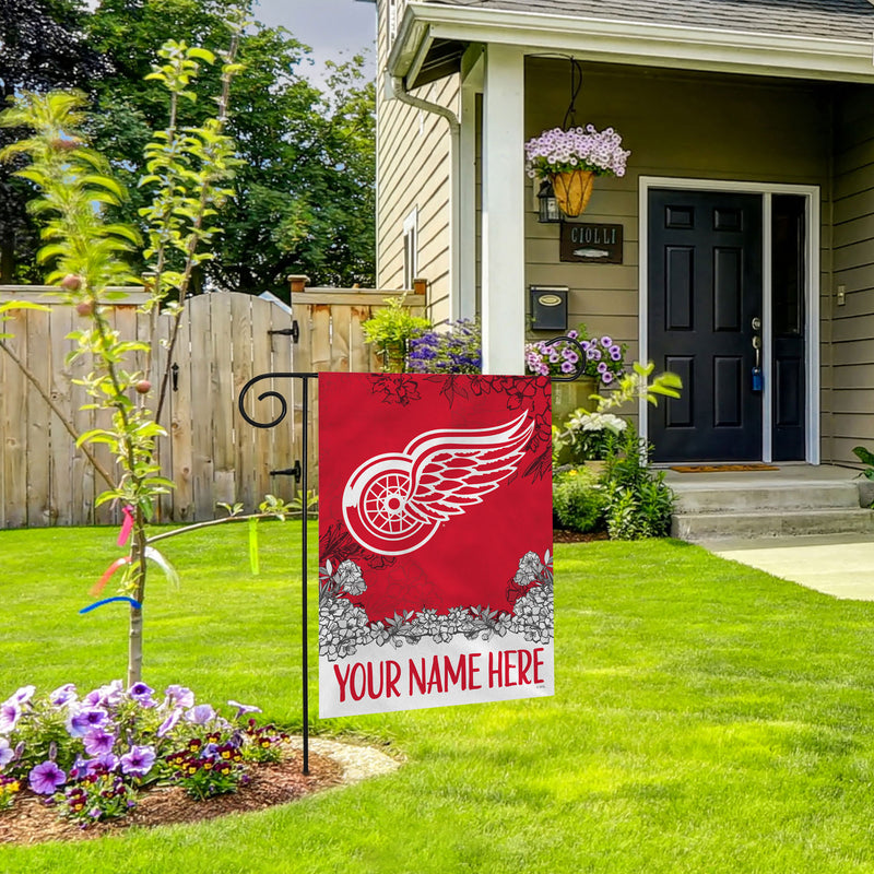 Red Wings Personalized Garden Flag