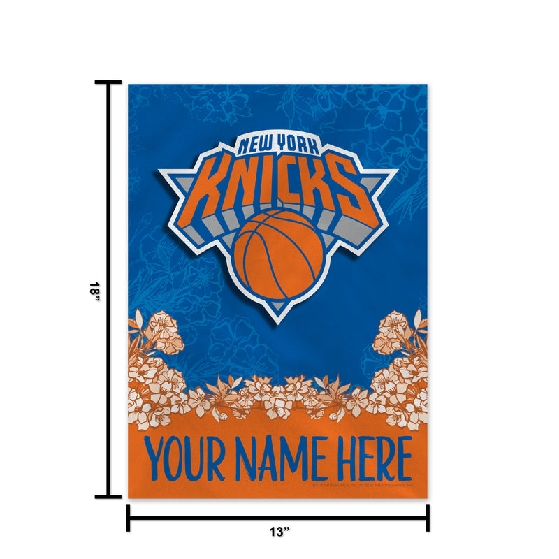 Knicks Personalized Garden Flag