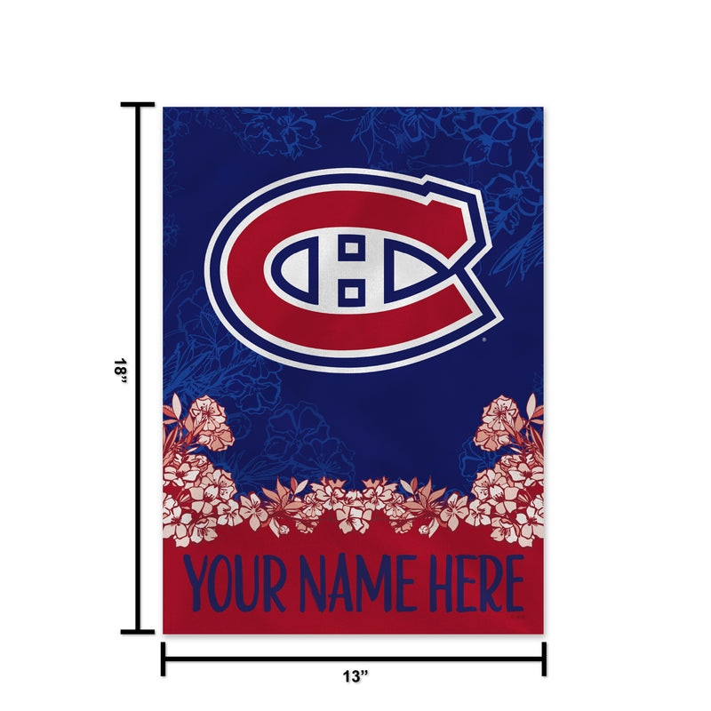 Canadiens Personalized Garden Flag