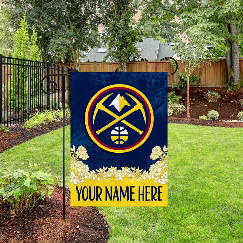 Nuggets Personalized Garden Flag