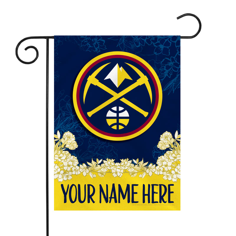 Nuggets Personalized Garden Flag
