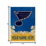 Blues Personalized Garden Flag