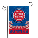 Pistons Personalized Garden Flag