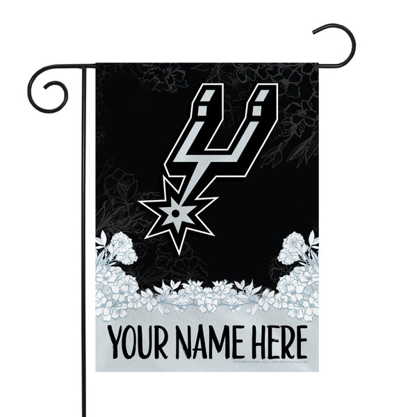 Spurs Personalized Garden Flag