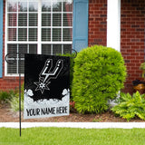 Spurs Personalized Garden Flag