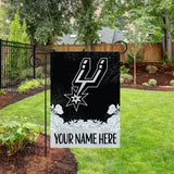 Spurs Personalized Garden Flag