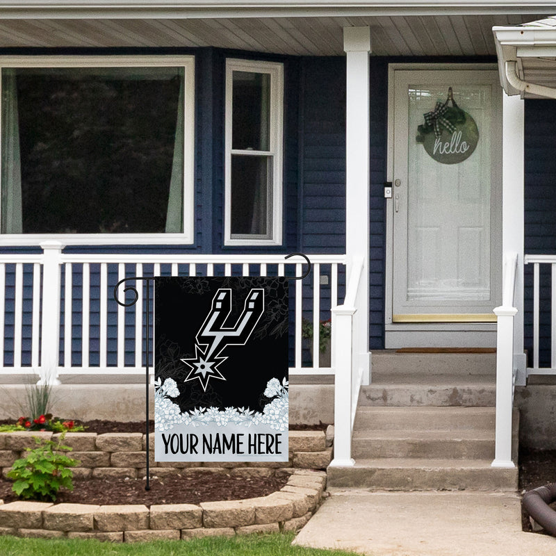 Spurs Personalized Garden Flag