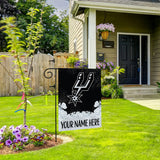 Spurs Personalized Garden Flag