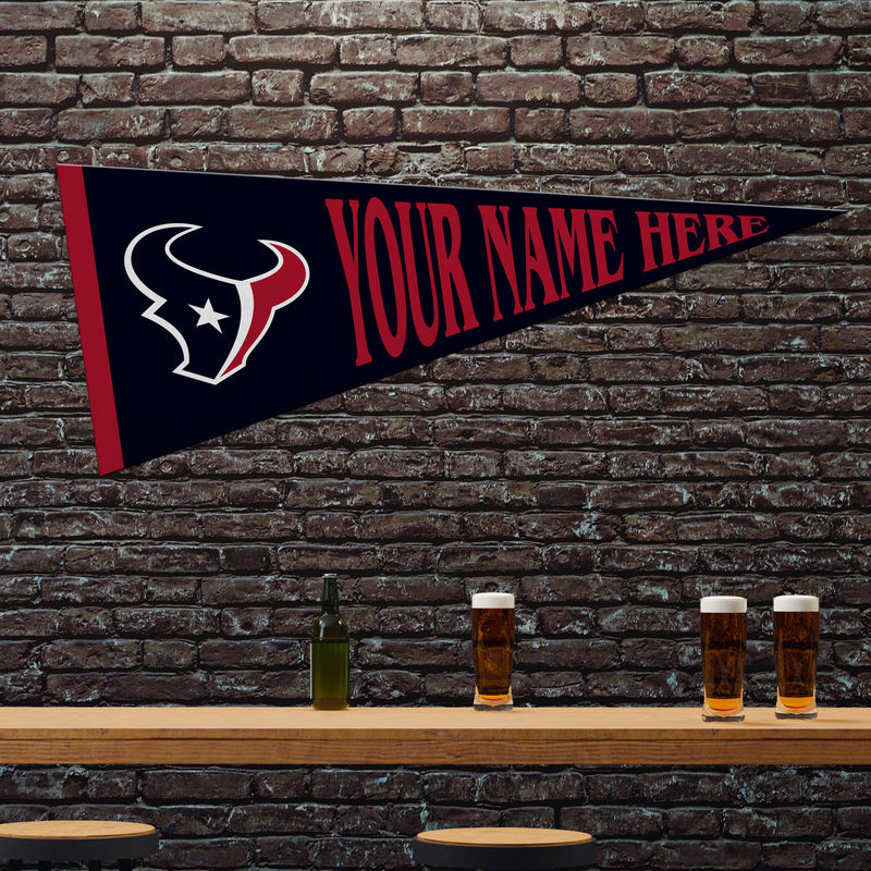 Texans Dynamic Personalized Pennant