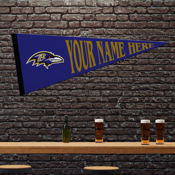 Ravens Dynamic Personalized Pennant